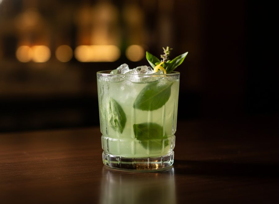 A Gin Basil Smash
