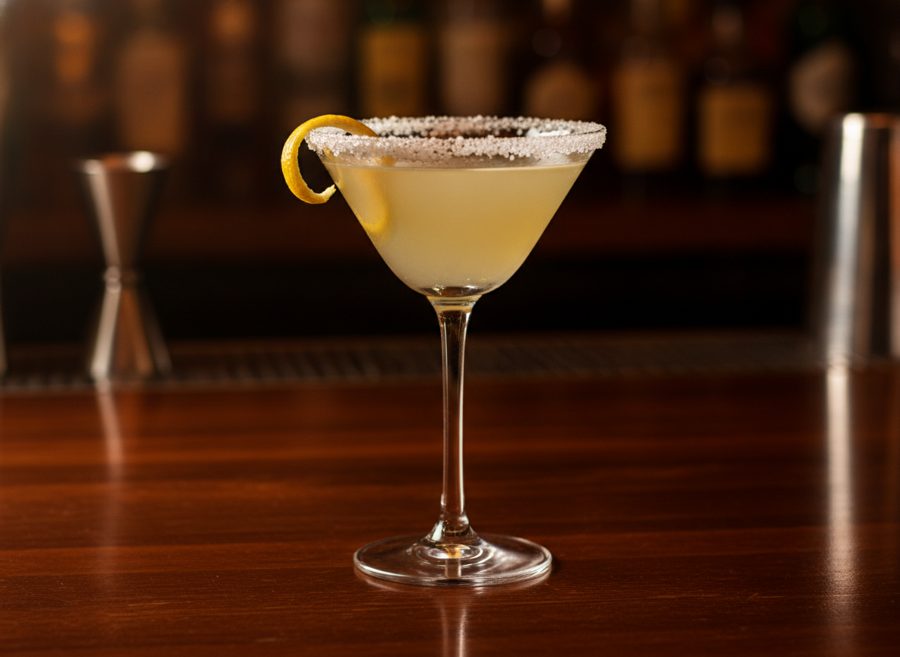 A Lemon Drop Martini